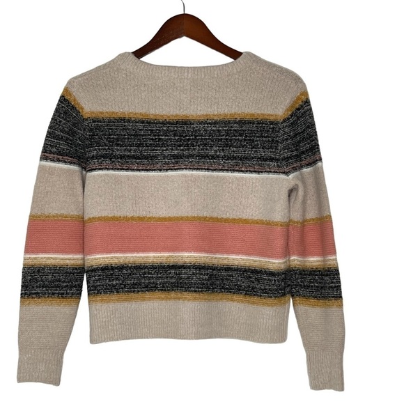 SKIES ARE BLUE Multi Colored Long Sleeve Cropped Sweater Women's Size XS - Picture 11 of 16